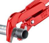 Knipex pijptang pipe pliers 45° threaded lacquered