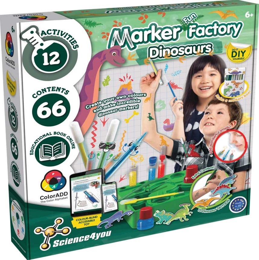 Oku science 4 you marker factory met dinosauressen