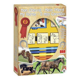 Stempeldoos paarden 4 stempels