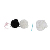 Creative craft group haakset poes 2 stuks 13x6,5x10,5 cm