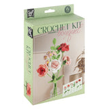 Creative craft group haakset bloemen boeket roze 21x16x5cm