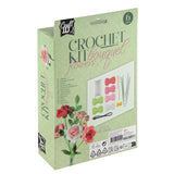 Creative craft group haakset bloemen boeket roze 21x16x5cm