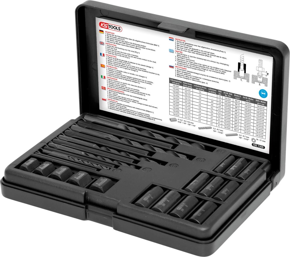 Ks tools ks-tools schroefdraad-uitdraaiset thread unscrewing set ks-to0ls
