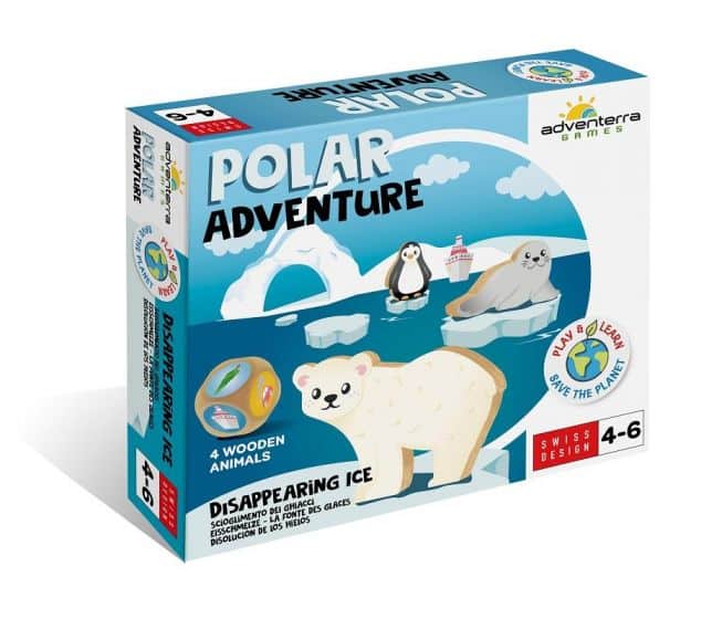 Polar adventure bordspel over het klimaat