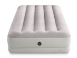 Intex prestige mid-rise luchtbed met usb pomp - eenpersoons