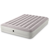 Intex prestige mid-rise luchtbed met usb pomp - tweepersoons