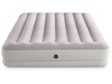 Intex prestige mid-rise luchtbed met usb pomp - tweepersoons