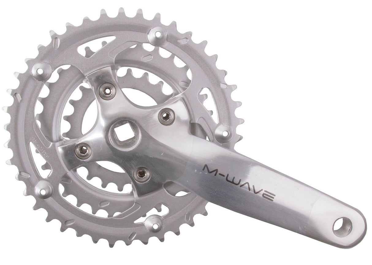 M-wave crankset 22 32 42t 170mm 7-8 speed zilver