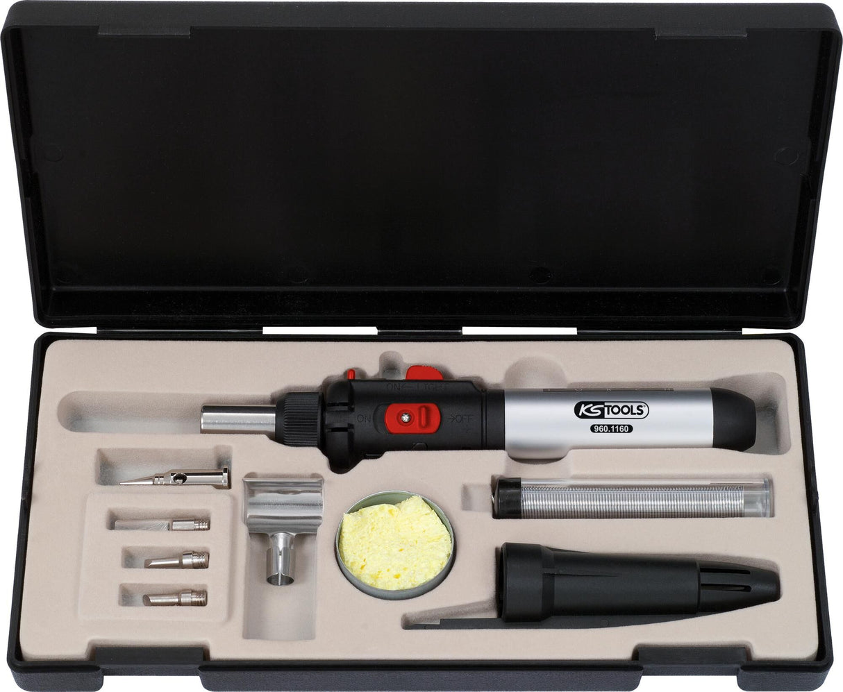 Ks tools ks-tools gassoldeerset mini-loet set 9-tlg.