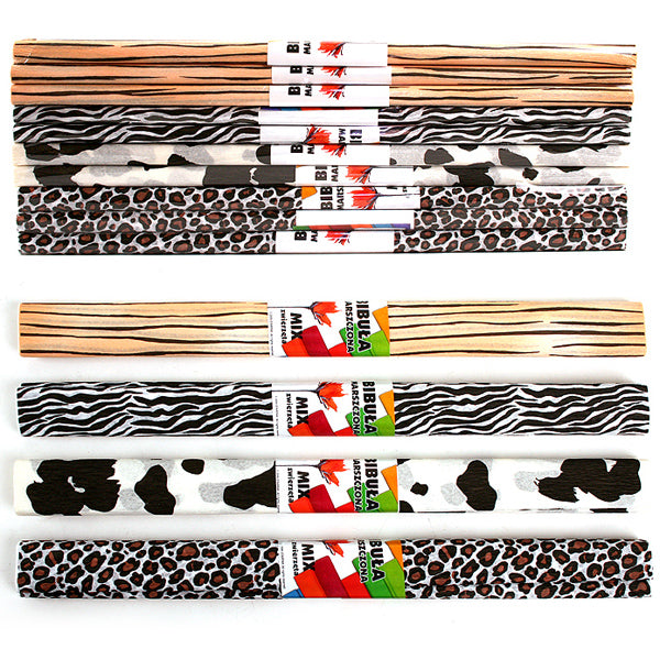 Crêpepapier dieren, set van 10