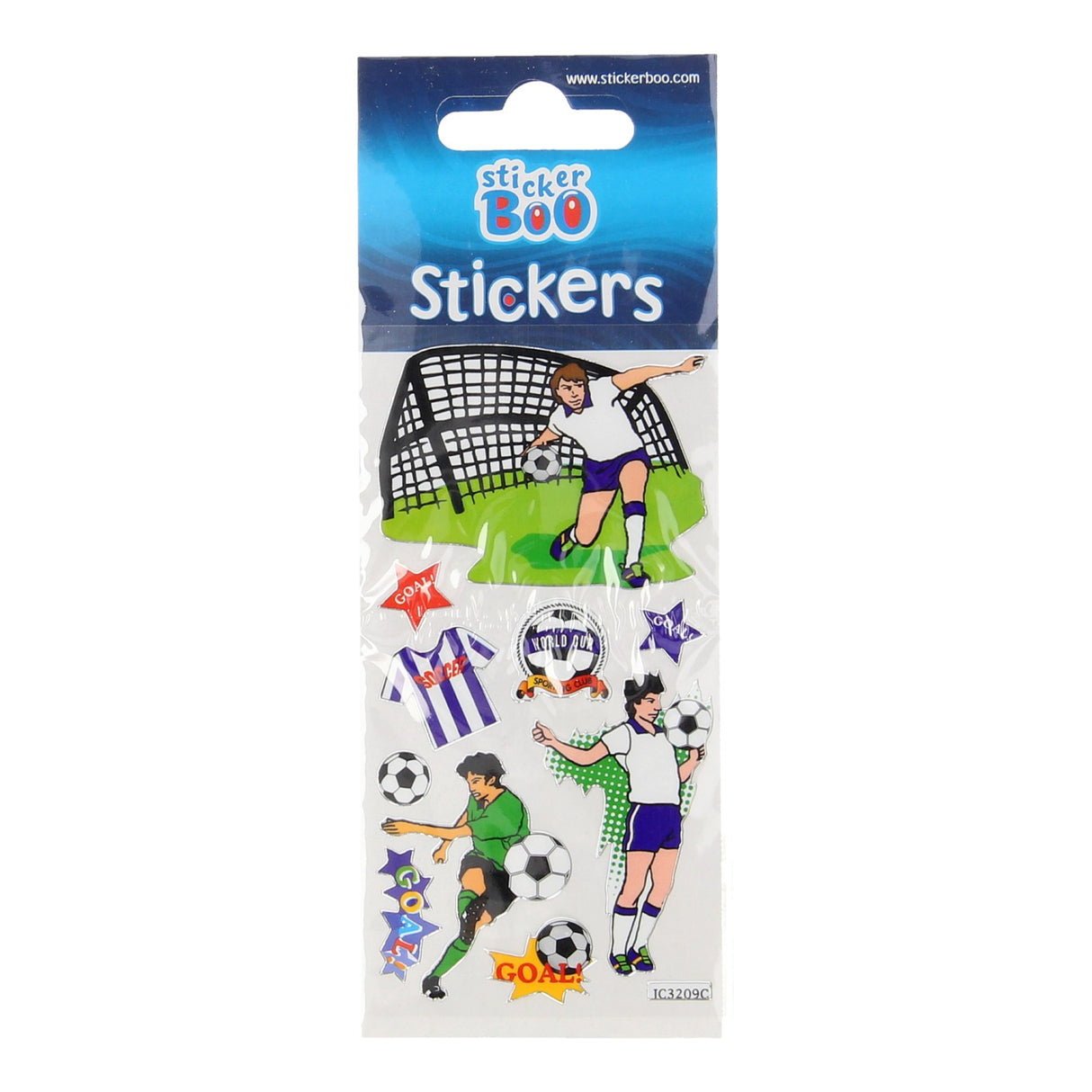 Stickervel voetbal