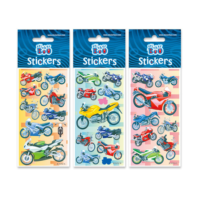 Stickervel motors