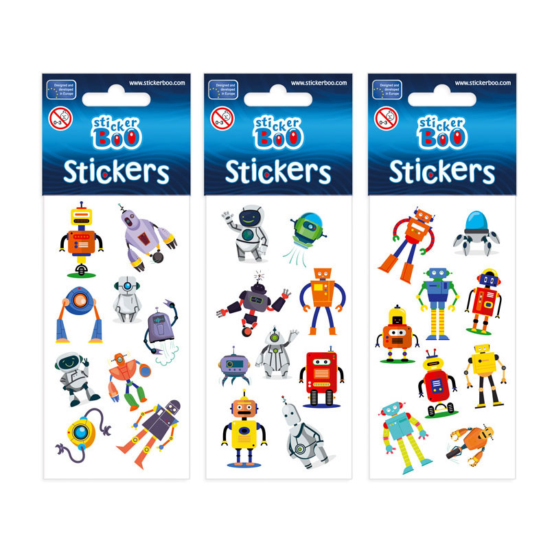 Stickervel robots
