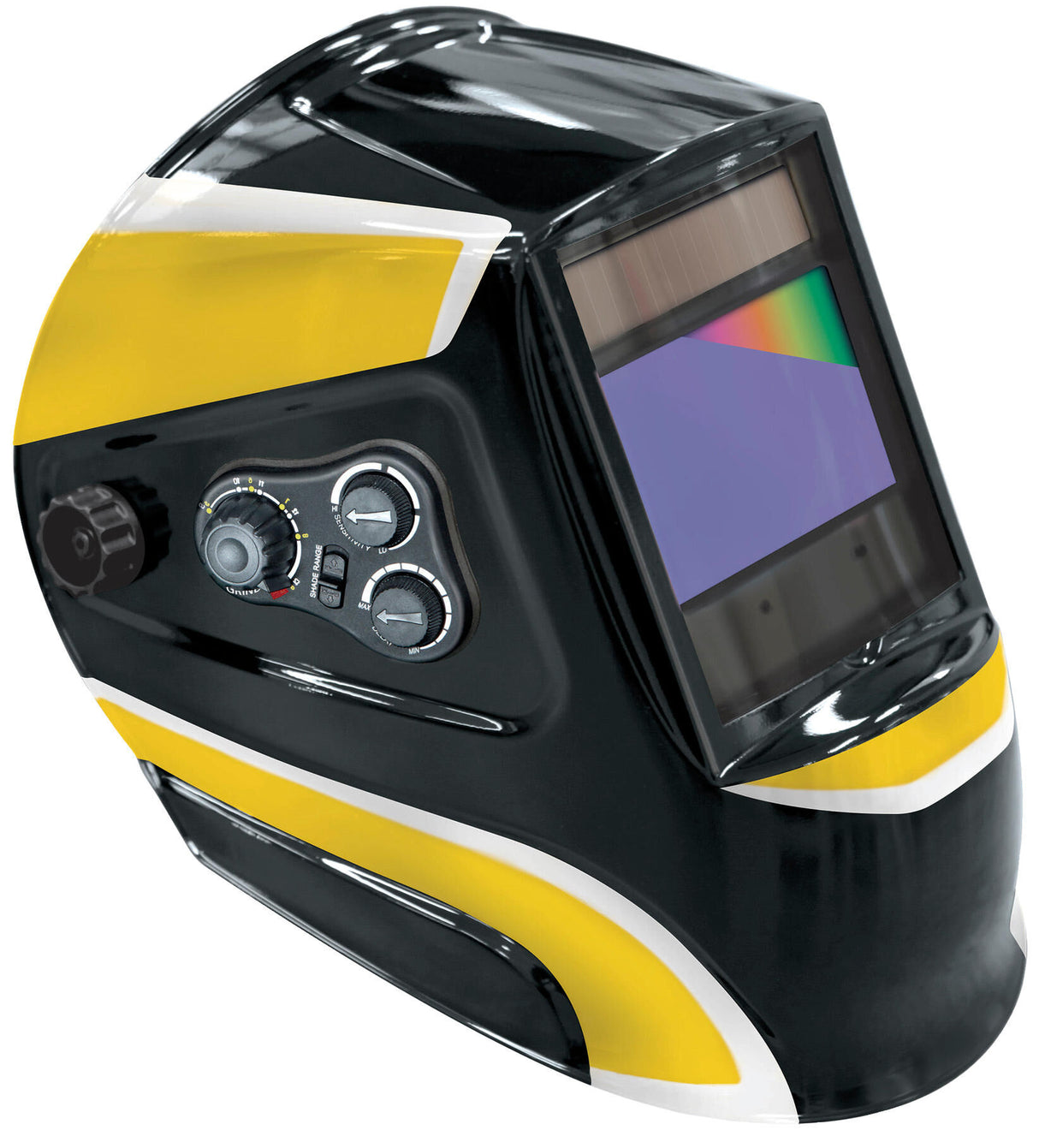 Gys lashelm lcd ergotech+ 5-9 9-13 zwart true colour . welding helmet lcd ergotech