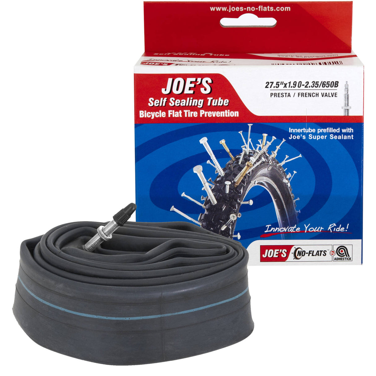 Joe's no flats - binnenband self sealing tube fv 27.5x1.90-2.35 (mtb)