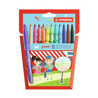 Stabilo viltstiften power stiften 12 stuks