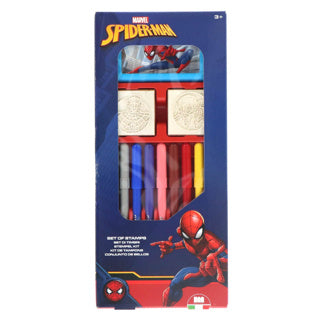 Multiprint kleuren stempel set spiderman 13-delig