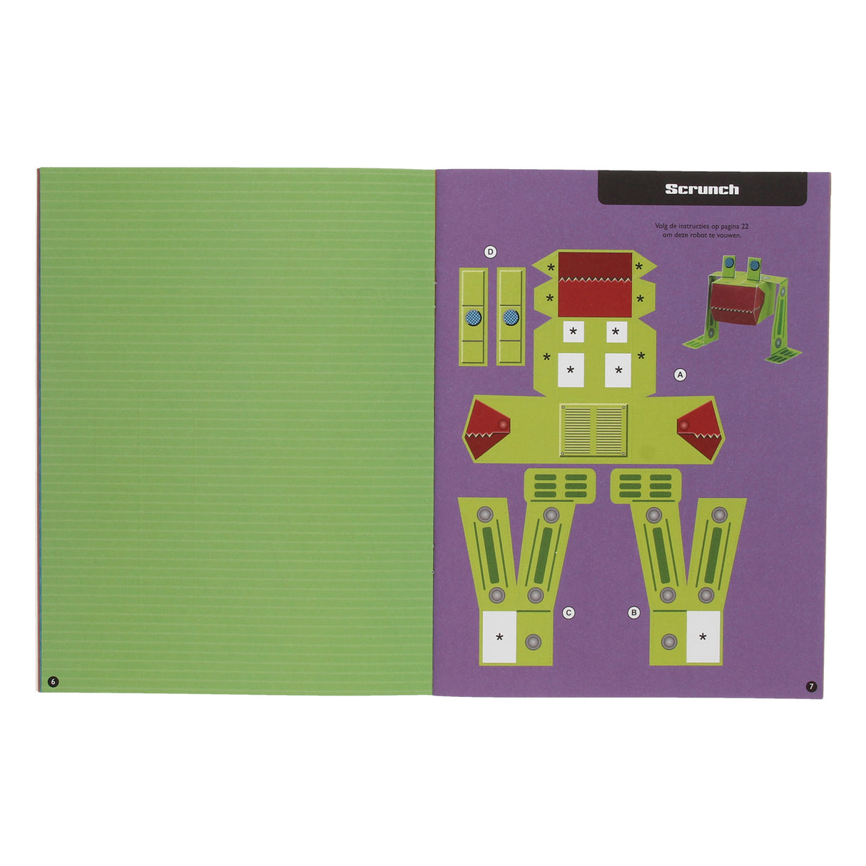 Wins holland paper toys knutelsboek - coole robots