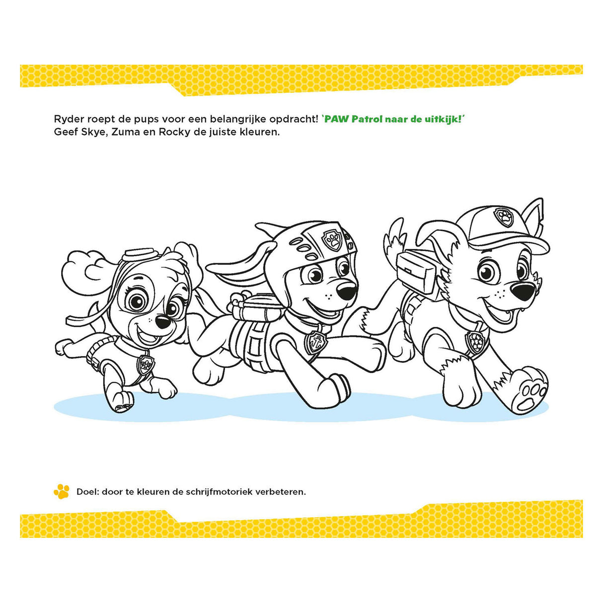 Deltas paw patrol - eerste schrijfspelletjes (3-4 jaar)