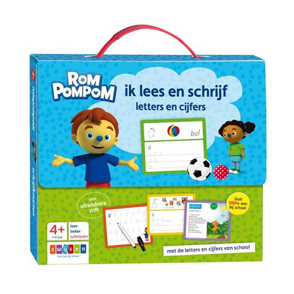 Wpg uitgevers romppompom ik lees en schrijf koffer