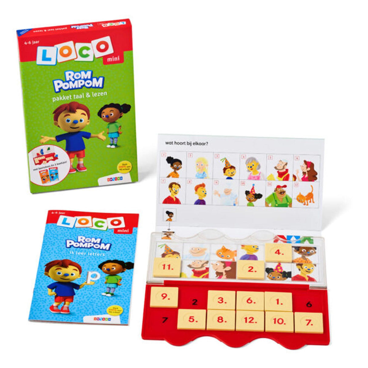 Wpg uitgevers mini loco - rompompom pakket taal lezen (4-6 jaar)