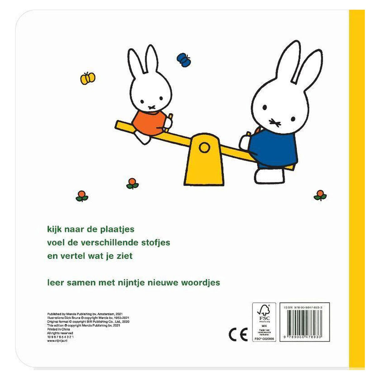 Centraal boekhuis nijntje voelboek woordjes leren