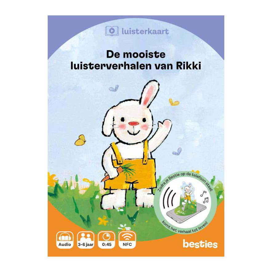 Centraal boekhuis de mooiste luisterverhalen van rikki luisterkaart