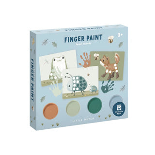 Little dutch vingerverf set forest friends groen 14 delig