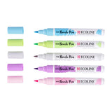 Bruynzeel brush pen set ecoline pastel 5 stuks