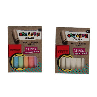 Creafun krijt wit gekleurd