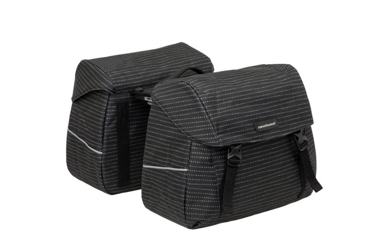Joli Dubbele Fietstas - MIK Adapter - Waterafstotend - Nomi Black