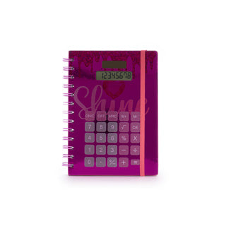 Dream pop dream big spiral notebook met calculator