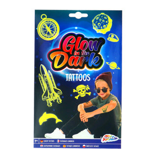 Creative craft group glow in the dark tattoos - roze