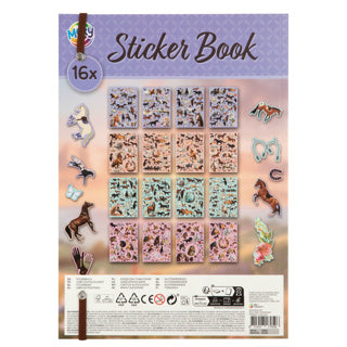 Creative craft group stickerboek a4 horse collection 16 pagina's en 900 + stickers