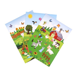 Stickers a5 boerderij 3 vellen