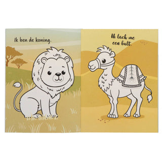 Glitter-, Kleur- en Stickerboek - Dieren