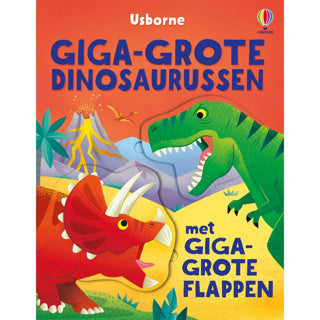 Boek giga-grote dinosaurussen met giga-grote flappen