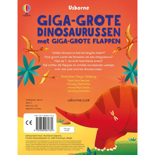 Boek giga-grote dinosaurussen met giga-grote flappen