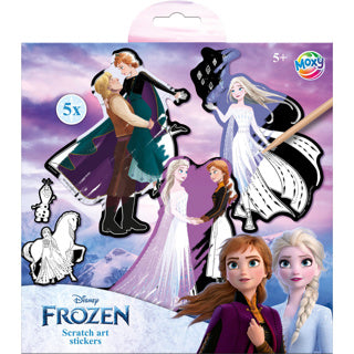 Creative craft group scratch art stickers - frozen, 6dlg.