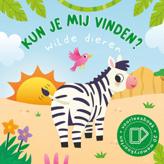 Boek kun je mij vind wilde dieren + memoryspel