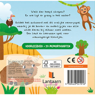 Boek kun je mij vind wilde dieren + memoryspel