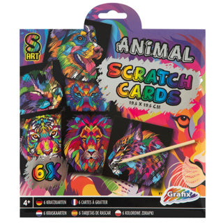Scratch Kaarten, 6st. - Mandala