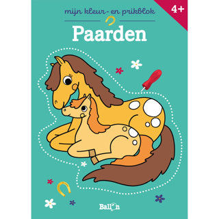 Mijn Kleur- en Prikblok: Paarden