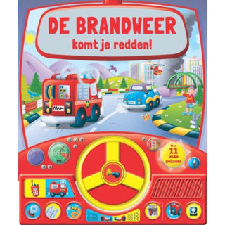 Boek geluiden boek brandweer komt je rood