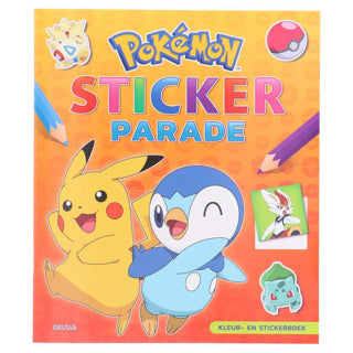 Deltas pokemon sticker parade kleur- en stickerboek