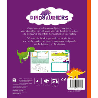 Boek mijn eerste vriendenboek dinosauriers