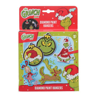 Totum the grinch diamond paint hangers 5 stuks inclusief 1100 diamonds