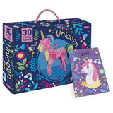 Rebo publishers sassi 3d puzzel + boekje unicorn