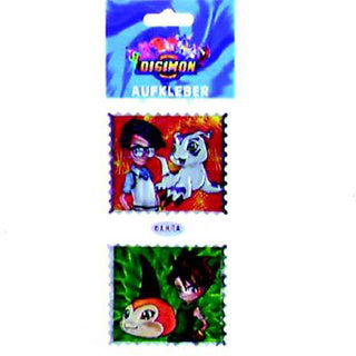 Stickers digimon metal assorti