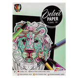Schilderen op velvet 4 sheets 4 assorti